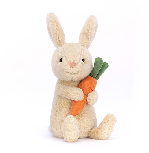 Lapin avec carotte Bonnie - 15x8cm
