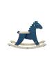 Hudada cheval à bascule bleu + arceau