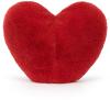 Grand Coeur rouge Amusant - 17x19cm